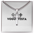 Artisan Cross with Cuban Link Chain
