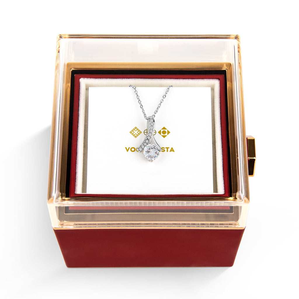 Alluring Beauty with Rotating Rose Gift Box