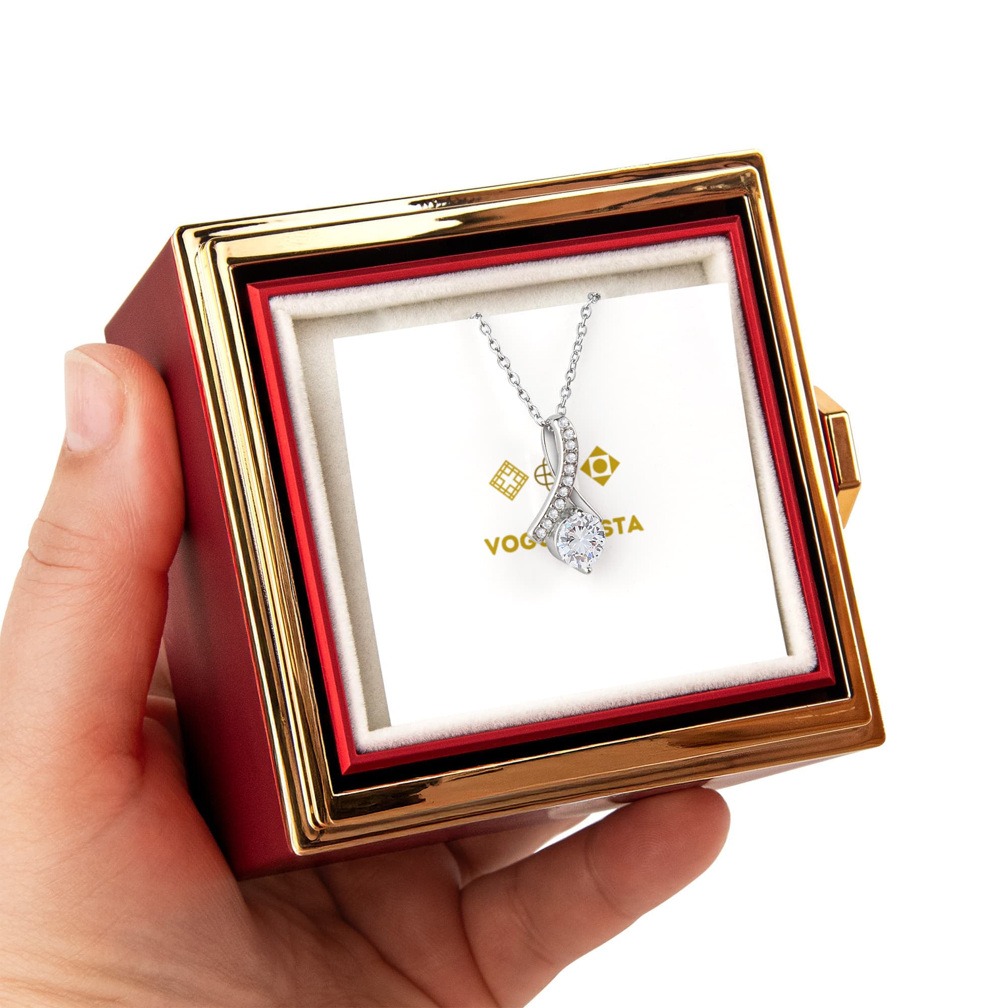 Alluring Beauty with Rotating Rose Gift Box