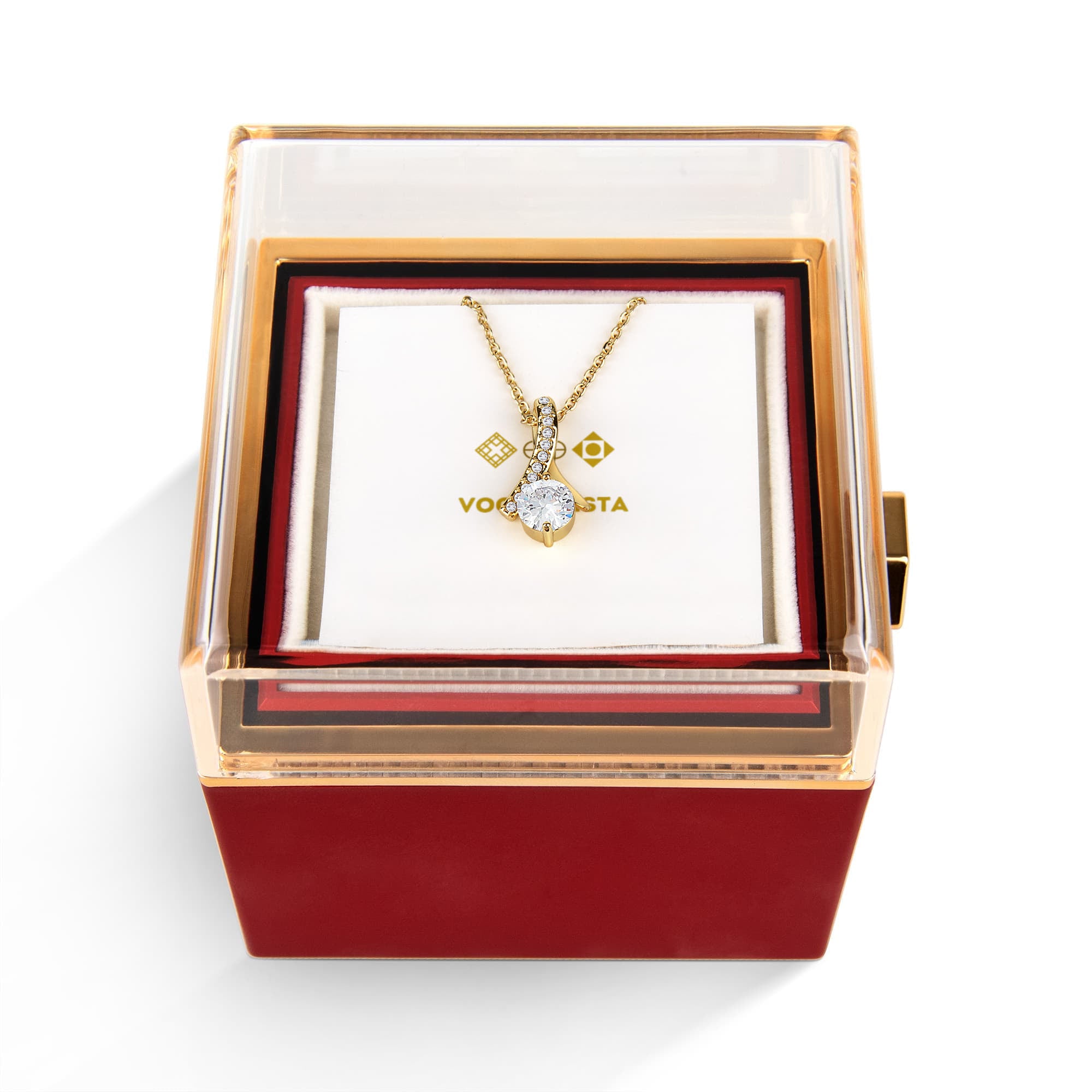 Alluring Beauty with Rotating Rose Gift Box