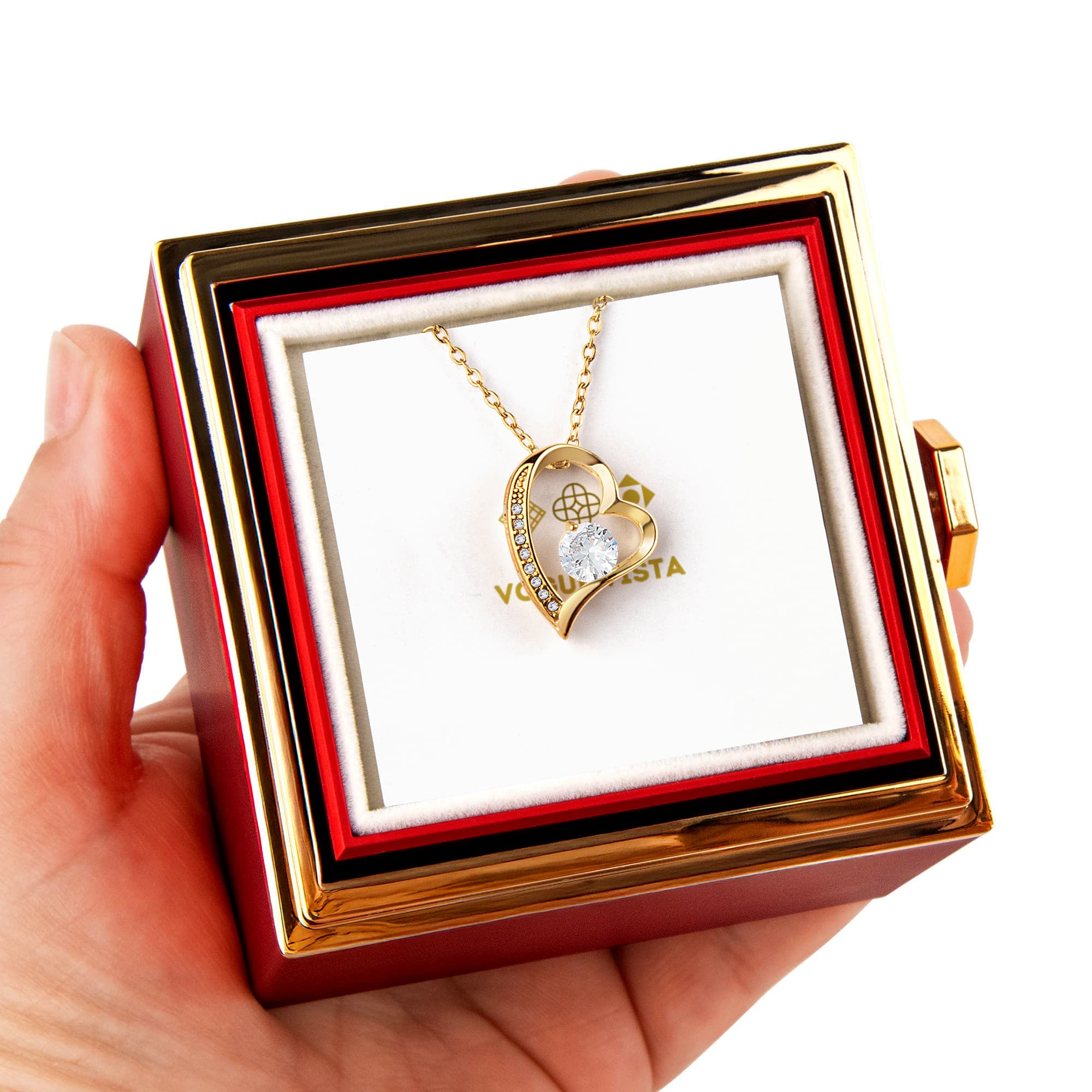 Forever Love with Rotating Rose Gift Box