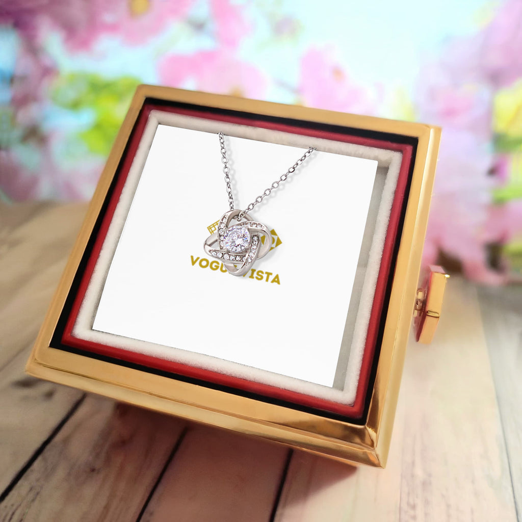 Love Knot with Rotating Rose Gift Box