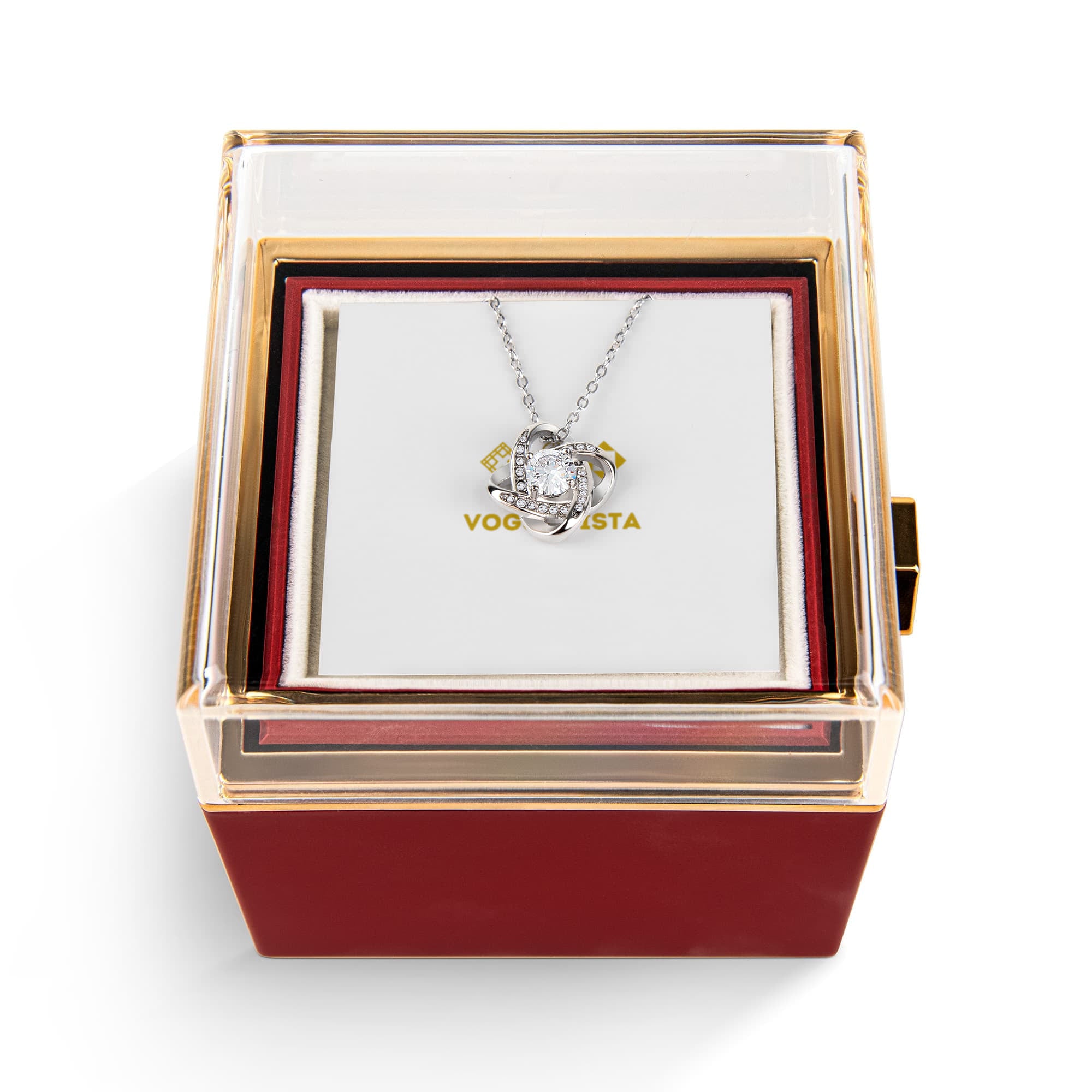 Love Knot with Rotating Rose Gift Box